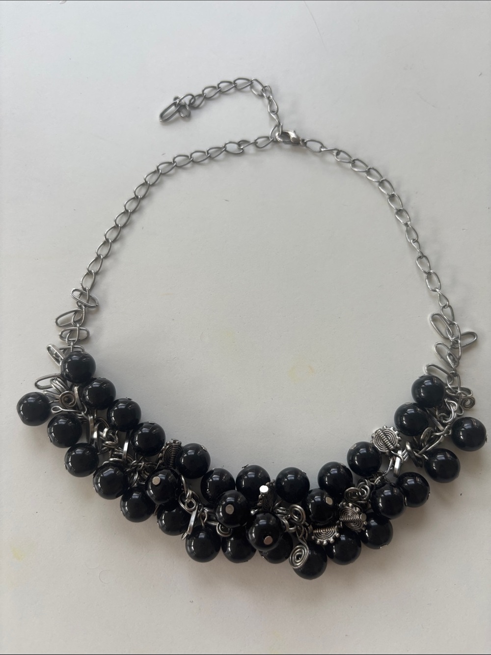 Handmade Bead Cluster Necklace